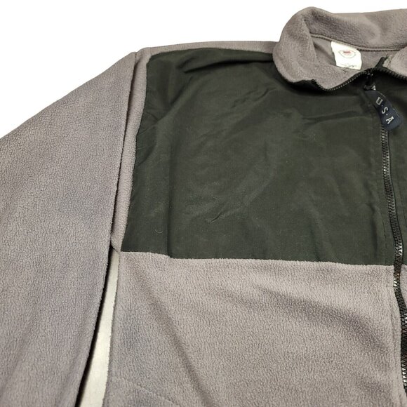 US Olympic Committee Men L USA London Olympics Full Zip Colorblock Fleece Jacket - Picture 4 of 14